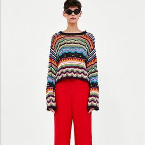 Zara crochet sweater